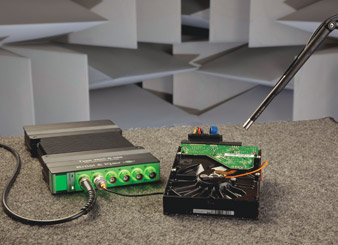 Multi-field Microphone and LAN-XI measurement of a harddisk